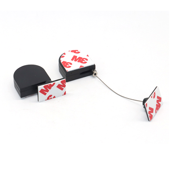Arch-Shaped Light Weight Jewelry Display Security Pull Box 28*28mm With Steel Cable