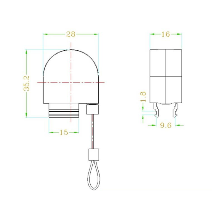 China Manufacturer Security Recoiler Thick Semicircular Pull Box For Jewlery / Glasses Store Display