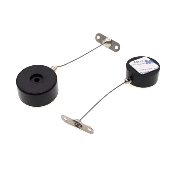 Supermarket Loss Prevention Recoilers For High-value Items Small Circle Pull Box ABS Plastic
