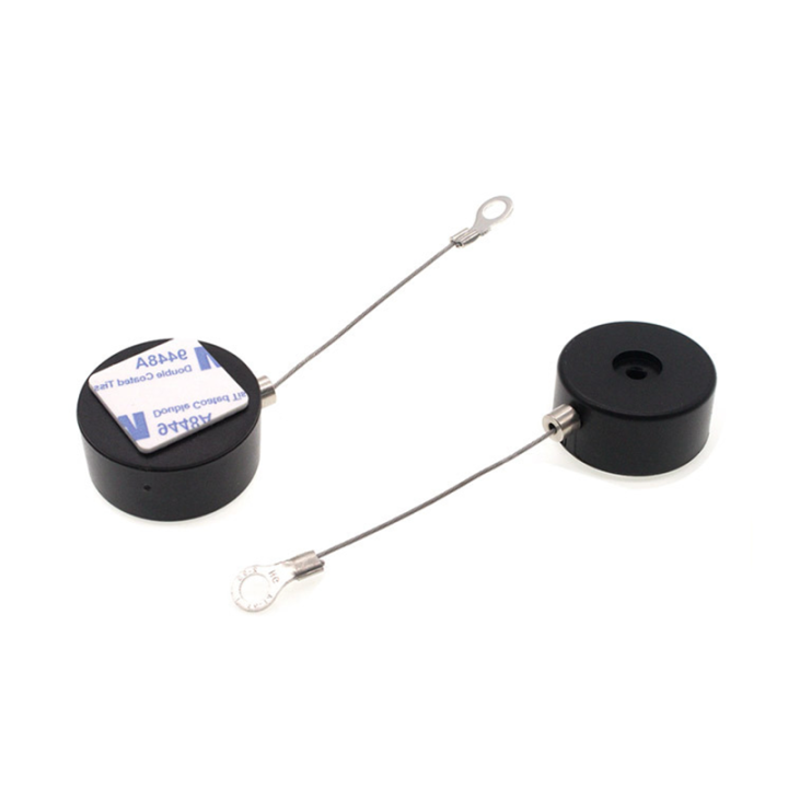 Supermarket Loss Prevention Recoilers For High-value Items Small Circle Pull Box ABS Plastic