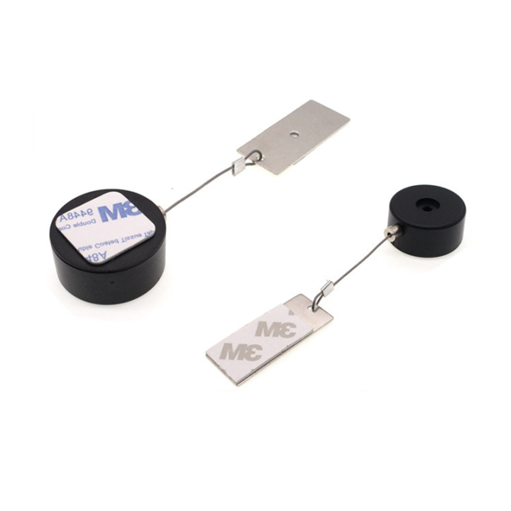 Supermarket Loss Prevention Recoilers For High-value Items Small Circle Pull Box ABS Plastic