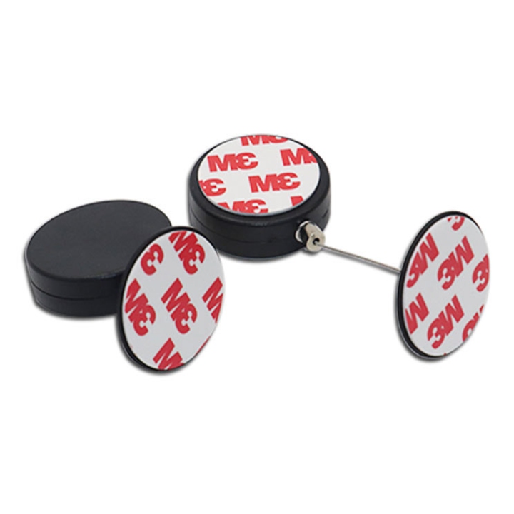 Retractable Round Security Display Pull Box With Different Ends For Retail Products Positioning Safety