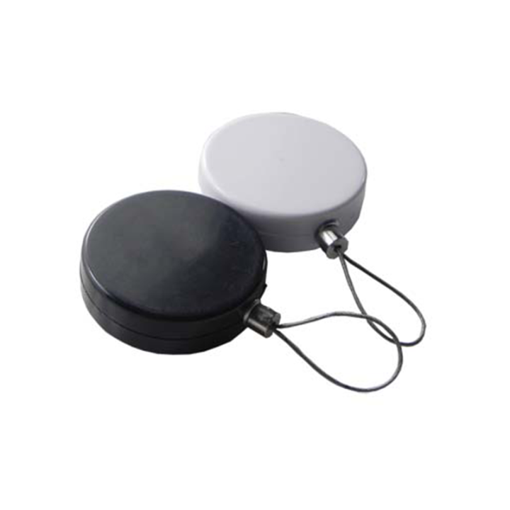Retractable Round Security Display Pull Box With Different Ends For Retail Products Positioning Safety