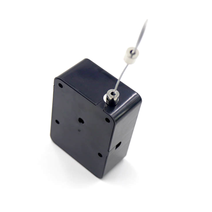 Wholesale retractable Anti-theft Pull Box From China Retail Security Tether Manufacturer Cuboid Black