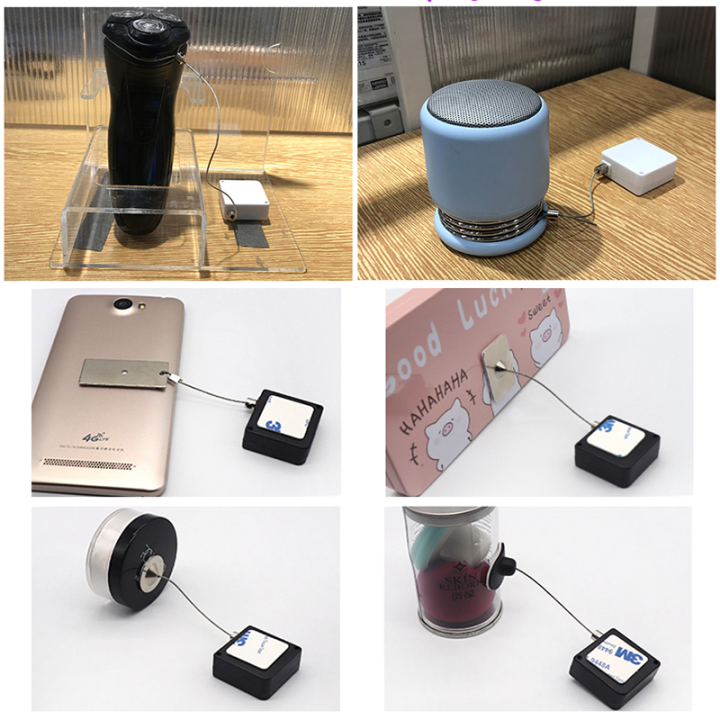 Mini ABS Merchandise Security Pull Box For Retail Counter Display Square Shape