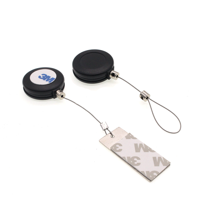 China Manufacture Small Round Plastic Security Pull Box With Steel Wire For Rings Display China Manufacture Small Round Plastic Security Pull Box With Steel Wire For Rings Display mini anti-theft pull box for retail display,merchandise security pull box,anti-lost pull box,security tether,factory price anti-theft pull box for export