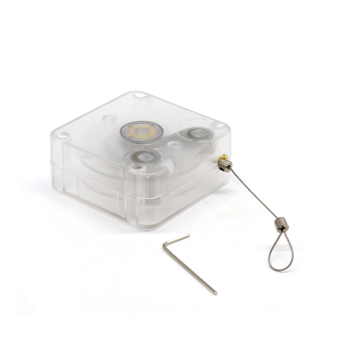 Secure Loss Prevention Black Heavy Duty Square ABS Pull Box With Cord Loop And Key For Retail Secure Loss Prevention Black Heavy Duty Square ABS Pull Box With Cord Loop And Key For Retail Security Tether,Anti Theft Security Cable,Retractable Pull Box,Pull Box Recoiler,retail security pull box