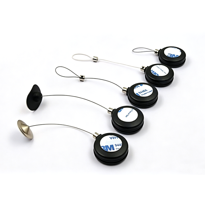 China Manufacture Small Round Plastic Security Pull Box With Steel Wire For Rings Display China Manufacture Small Round Plastic Security Pull Box With Steel Wire For Rings Display mini anti-theft pull box for retail display,merchandise security pull box,anti-lost pull box,security tether,factory price anti-theft pull box for export