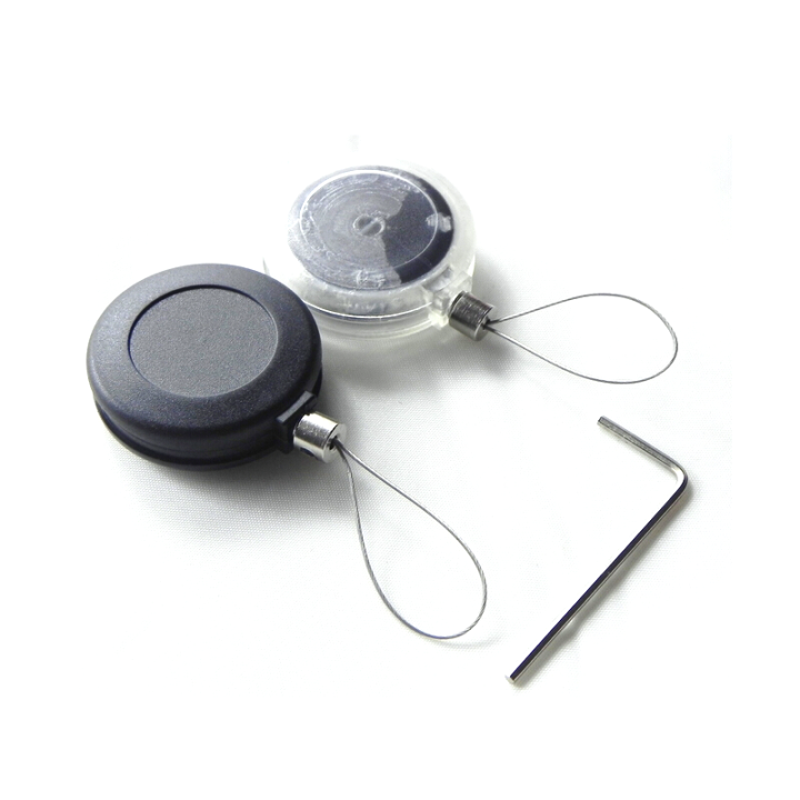 China Manufacture Small Round Plastic Security Pull Box With Steel Wire For Rings Display China Manufacture Small Round Plastic Security Pull Box With Steel Wire For Rings Display mini anti-theft pull box for retail display,merchandise security pull box,anti-lost pull box,security tether,factory price anti-theft pull box for export