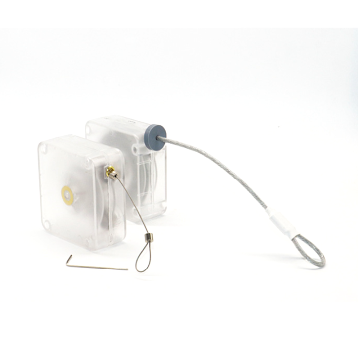 Secure Loss Prevention Black Heavy Duty Square ABS Pull Box With Cord Loop And Key For Retail Secure Loss Prevention Black Heavy Duty Square ABS Pull Box With Cord Loop And Key For Retail Security Tether,Anti Theft Security Cable,Retractable Pull Box,Pull Box Recoiler,retail security pull box