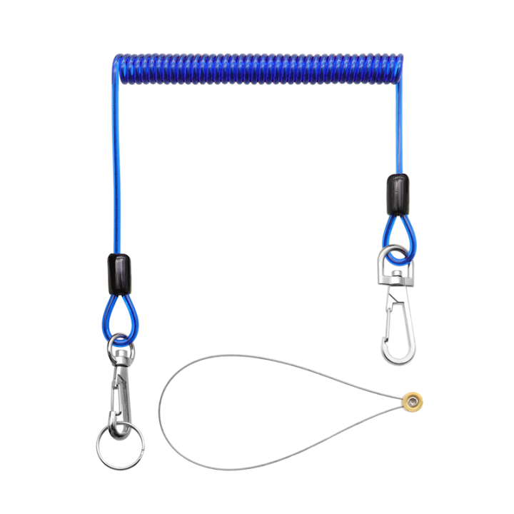 Aerial Work Security 2M Extending Reinforced Coiled Cable Tool Lanyard Popular 6 Colors Anti-drop Tool Leash Aerial Work Security 2M Extending Reinforced Coiled Cable Tool Lanyard Popular 6 Colors Anti-drop Tool Leash tool safety lanyard,coiled cable lanyard,heavy duty coiled lanyard,coil wire lanyard,wire coiled cable