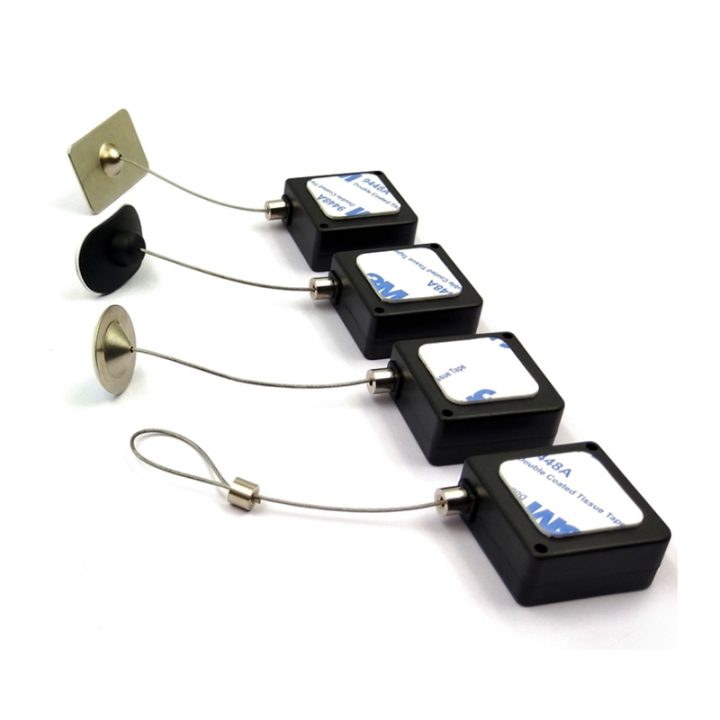 Mini ABS Merchandise Security Pull Box For Retail Counter Display Square Shape