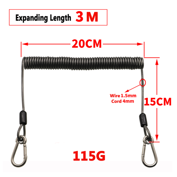 Different Long Quality Black Retention Rope Fishing Kayak Rod Tackle Spiral Coil Lanyard Prevent Accidental Loss Different Long Quality Black Retention Rope Fishing Kayak Rod Tackle Spiral Coil Lanyard Prevent Accidental Loss fishing coil lanyard,retractable coil lanyard,spring coil lanyard,coil tool lanyard,coil tether lanyards
