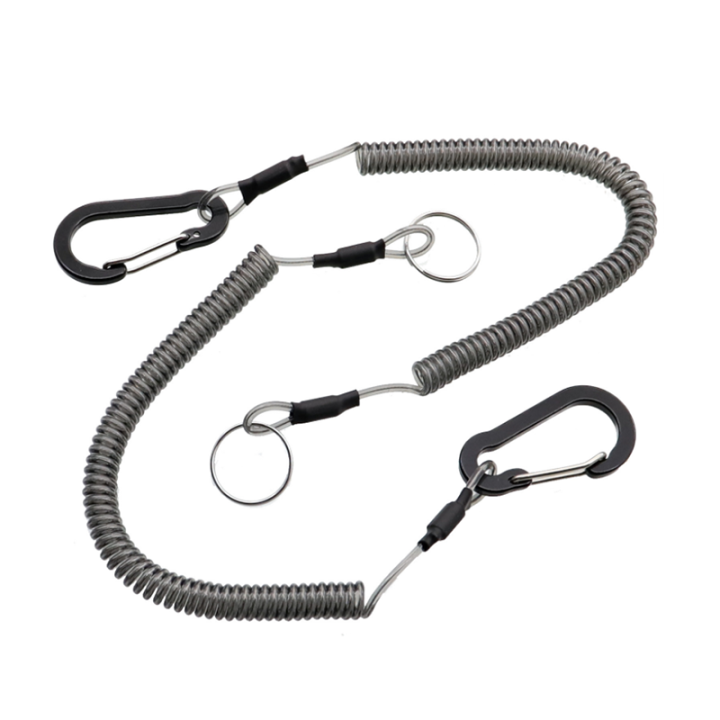 1.5m Long Promotional Fishing Pliers Safety Line Coiled Lanyard Transparent Black Light Weight Tool Holder Lanyard 1.5m Long Promotional Fishing Pliers Safety Line Coiled Lanyard Transparent Black Light Weight Tool Holder Lanyard Coil Lanyard for Outdoor Activities,Adjustable Coil Lanyard,Custom Coil Lanyard,Plastic Coil Lanyard,Wholesale Coil Lanyard