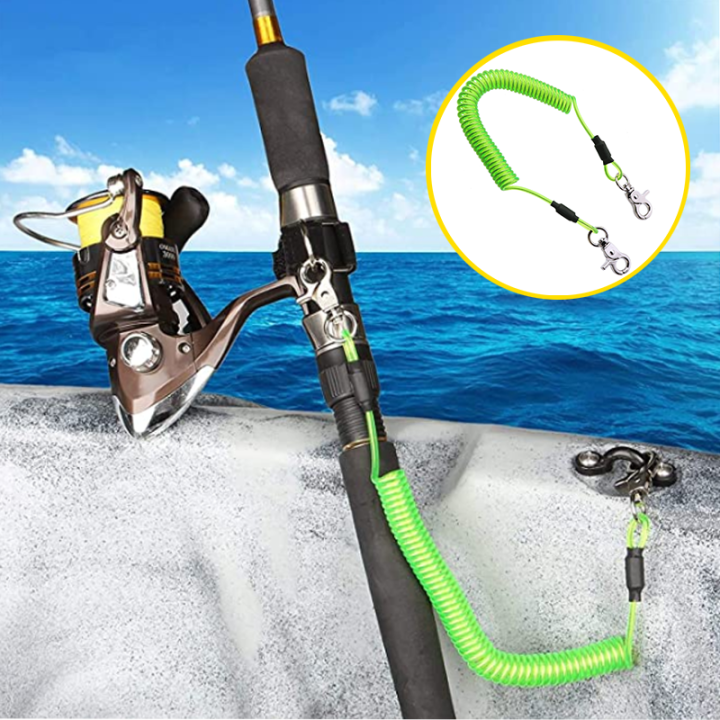 Retractable Coiled Bungee Gear Tether Green Spiral Retaining Cables For Fishing Rod Safety Retractable Coiled Bungee Gear Tether Green Spiral Retaining Cables For Fishing Rod Safety finshing rod coil lanyard,coiled cable lanyard,adjustable lanyards,fishing coiled lanyard,spiral retaining cables