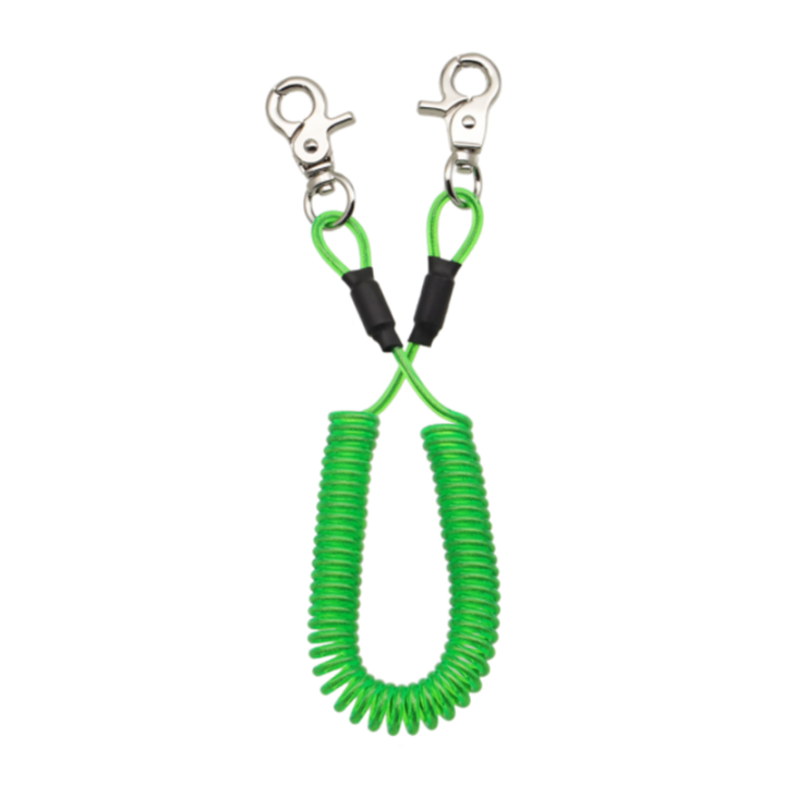 Double Trigger Buckles Coil Extension Fishing Rod Leashes Blue/Black/Red/Green/Yellow/Clear Multi-purpose Safety Spiral Line Double Trigger Buckles Coil Extension Fishing Rod Leashes Blue/Black/Red/Green/Yellow/Clear Multi-purpose Safety Spiral Line safety tool lanyard,coil spring lanyard,plastic stretchy coil lanyard,securing wire,spring safety tool lanyard