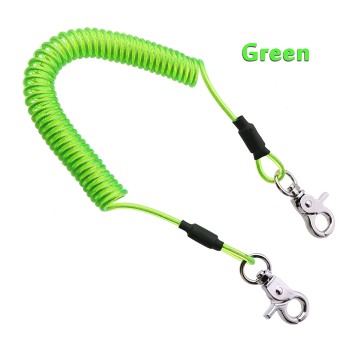 Retractable Coiled Bungee Gear Tether Green Spiral Retaining Cables For Fishing Rod Safety Retractable Coiled Bungee Gear Tether Green Spiral Retaining Cables For Fishing Rod Safety finshing rod coil lanyard,coiled cable lanyard,adjustable lanyards,fishing coiled lanyard,spiral retaining cables
