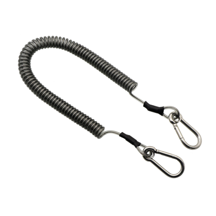 Fallproof Tool Coil Coiled Leash With SS Carabiner Ends 3m Expanding Colored PU Coated Rod Spiral Leash Fallproof Tool Coil Coiled Leash With SS Carabiner Ends 3m Expanding Colored PU Coated Rod Spiral Leash hand tool safety lanyard,tool lanyard with carabiner,coiled cable lanyard,wire coiled cable,wire rope lanyards