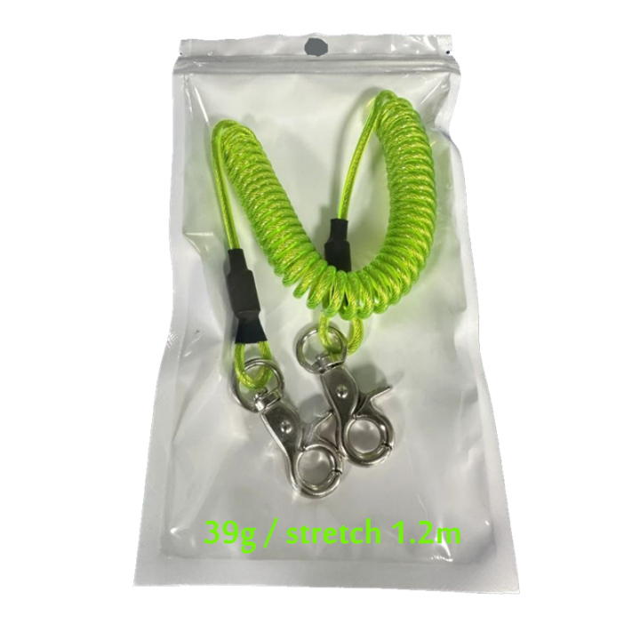 Retractable Coiled Bungee Gear Tether Green Spiral Retaining Cables For Fishing Rod Safety Retractable Coiled Bungee Gear Tether Green Spiral Retaining Cables For Fishing Rod Safety finshing rod coil lanyard,coiled cable lanyard,adjustable lanyards,fishing coiled lanyard,spiral retaining cables