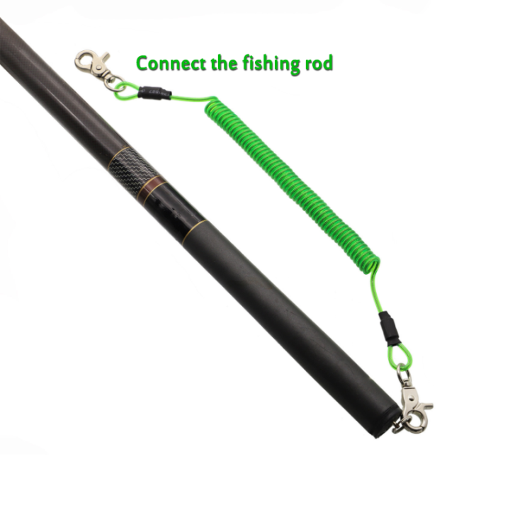 Retractable Coiled Bungee Gear Tether Green Spiral Retaining Cables For Fishing Rod Safety Retractable Coiled Bungee Gear Tether Green Spiral Retaining Cables For Fishing Rod Safety finshing rod coil lanyard,coiled cable lanyard,adjustable lanyards,fishing coiled lanyard,spiral retaining cables