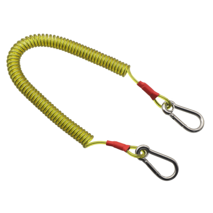 Fallproof Tool Coil Coiled Leash With SS Carabiner Ends 3m Expanding Colored PU Coated Rod Spiral Leash Fallproof Tool Coil Coiled Leash With SS Carabiner Ends 3m Expanding Colored PU Coated Rod Spiral Leash hand tool safety lanyard,tool lanyard with carabiner,coiled cable lanyard,wire coiled cable,wire rope lanyards