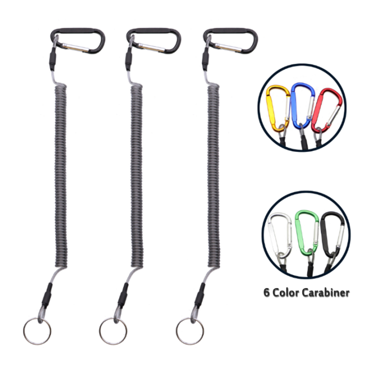Universal Split Ring Aluminum Carabiner Stretch Fishing Plier Coiled Lanyard Against Drop And Lost Universal Split Ring Aluminum Carabiner Stretch Fishing Plier Coiled Lanyard Against Drop And Lost fly fishing lanyards,plier coiled lanyard,lightweight coil tether,wire coil lanyard,tool holder lanyard
