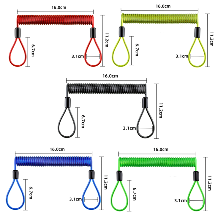 Extended Coil Tool Lanyard With OEM Fittings For Connecting Used in Hiking To Protect From Losing Goods  Extended Coil Tool Lanyard With OEM Fittings For Connecting Used in Hiking To Protect From Losing Goods  cable wire coil lanyard,stretch coil lanyard,steel coil tether,safety strap,coil lanyard cable