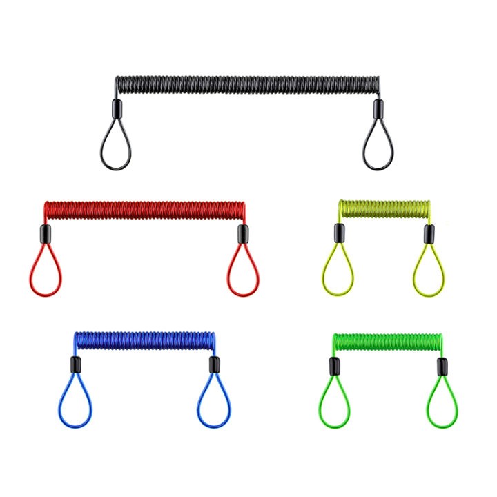 Extended Coil Tool Lanyard With OEM Fittings For Connecting Used in Hiking To Protect From Losing Goods  Extended Coil Tool Lanyard With OEM Fittings For Connecting Used in Hiking To Protect From Losing Goods  cable wire coil lanyard,stretch coil lanyard,steel coil tether,safety strap,coil lanyard cable