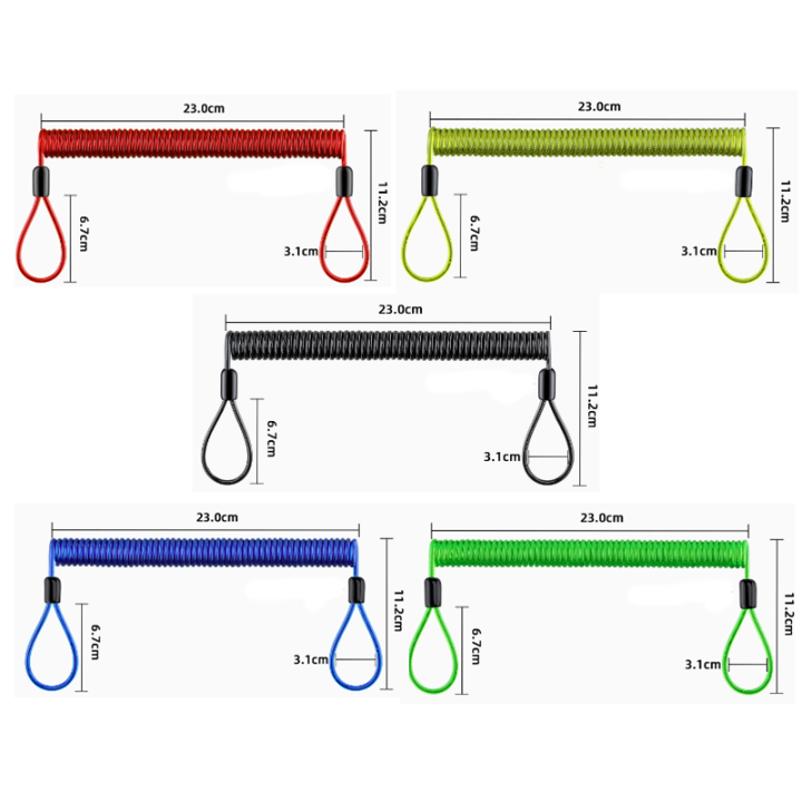 Extended Coil Tool Lanyard With OEM Fittings For Connecting Used in Hiking To Protect From Losing Goods  Extended Coil Tool Lanyard With OEM Fittings For Connecting Used in Hiking To Protect From Losing Goods  cable wire coil lanyard,stretch coil lanyard,steel coil tether,safety strap,coil lanyard cable