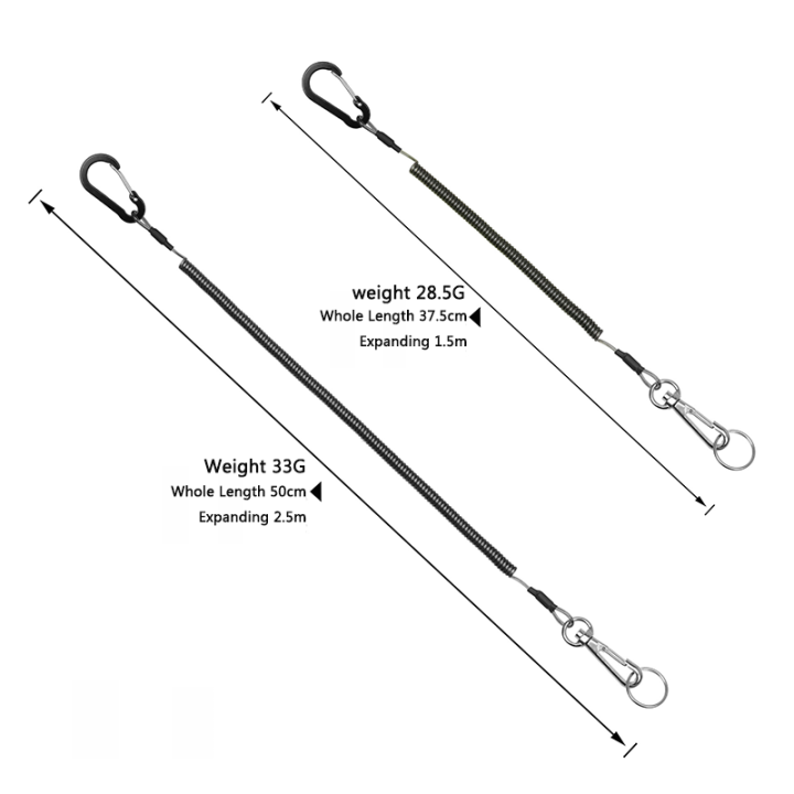 Fishing Rod / Water Bailer /Dipnet Brail Net Anti-lost Stretched Most 20Meter Fishing Missed Rope With Different Ends Fishing Rod / Water bailer /Dipnet Brail Net Anti-lost Stretched Most 20Meter Fishing Missed Rope With Different Ends spring safety,rope safety lanyard,spring coil lanyard,coiled lanyards,hand tools lanyard
