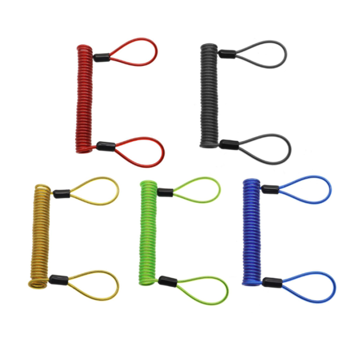 Multi-Purpose Anti-Theft Coiled Reminder Cable Red Yellow Blue Green Black Colored Working Length 2 Meter Multi-Purpose Anti-Theft Coiled Reminder Cable Red Yellow Blue Green Black Colored Working Length 2 Meter China Custom Lanyard,Waterproof Coil Lanyard,OEM Coil Lanyard,wire coiled cord,coil wire lanyard