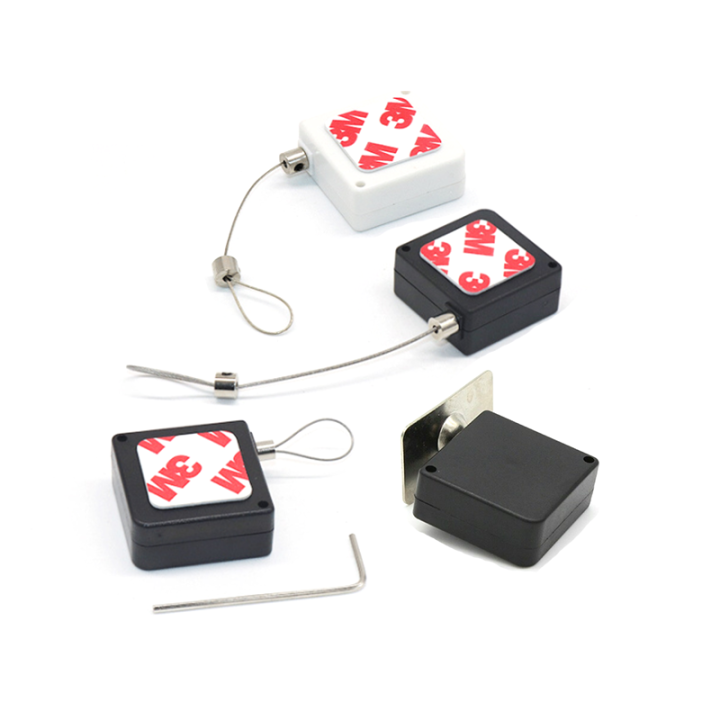 Mini ABS Merchandise Security Pull Box For Retail Counter Display Square Shape Mini ABS Merchandise Security Pull Box For Retail Counter Display Square Shape display security pull box,retractable cable tether,retail security pull box,security pull box,security recoiler