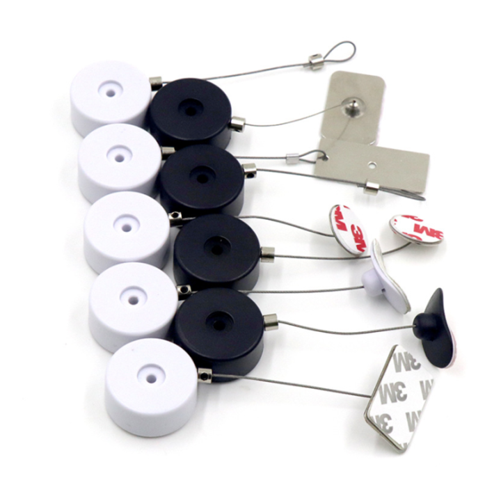Supermarket Loss Prevention Recoilers For High-value Items Small Circle Pull Box ABS Plastic Supermarket Loss Prevention Recoilers For High-value Items Small Circle Pull Box ABS Plastic Anti-Theft Pull Box,Retail Display Security Retractors,Jewelry Security Retractor,Mini security retractor,retractor with stop function