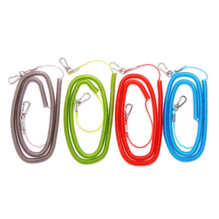 Best Red/Yellow/Blue/Green TPU Flexible Fishing Rod Safety Leash With Double Press-in Hooks For Rod Safety Best Red/Yellow/Blue/Green TPU Flexible Fishing Rod Safety Leash With Double Press-in Hooks For Rod Safety fishing safety line,steel cable lanyard,stretch coil lanyard,safety tool lanyard,coiled cable tool lanyard