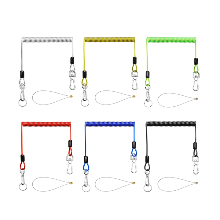 Aerial Work Security 2M Extending Reinforced Coiled Cable Tool Lanyard Popular 6 Colors Anti-drop Tool Leash Aerial Work Security 2M Extending Reinforced Coiled Cable Tool Lanyard Popular 6 Colors Anti-drop Tool Leash tool safety lanyard,coiled cable lanyard,heavy duty coiled lanyard,coil wire lanyard,wire coiled cable