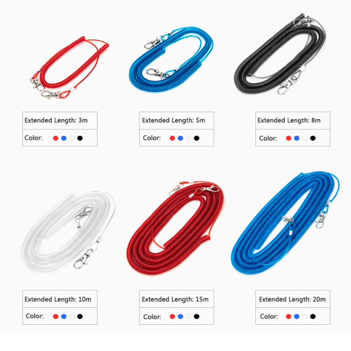 Best Red/Yellow/Blue/Green TPU Flexible Fishing Rod Safety Leash With Double Press-in Hooks For Rod Safety Best Red/Yellow/Blue/Green TPU Flexible Fishing Rod Safety Leash With Double Press-in Hooks For Rod Safety fishing safety line,steel cable lanyard,stretch coil lanyard,safety tool lanyard,coiled cable tool lanyard