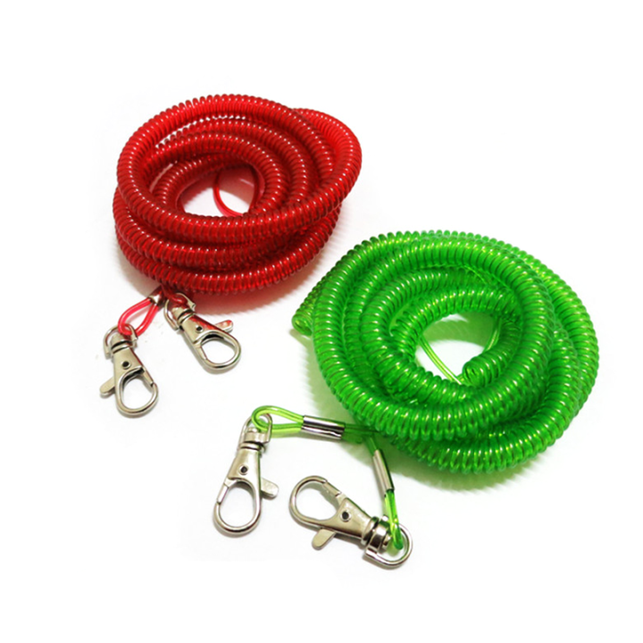 Best Red/Yellow/Blue/Green TPU Flexible Fishing Rod Safety Leash With Double Press-in Hooks For Rod Safety Best Red/Yellow/Blue/Green TPU Flexible Fishing Rod Safety Leash With Double Press-in Hooks For Rod Safety fishing safety line,steel cable lanyard,stretch coil lanyard,safety tool lanyard,coiled cable tool lanyard