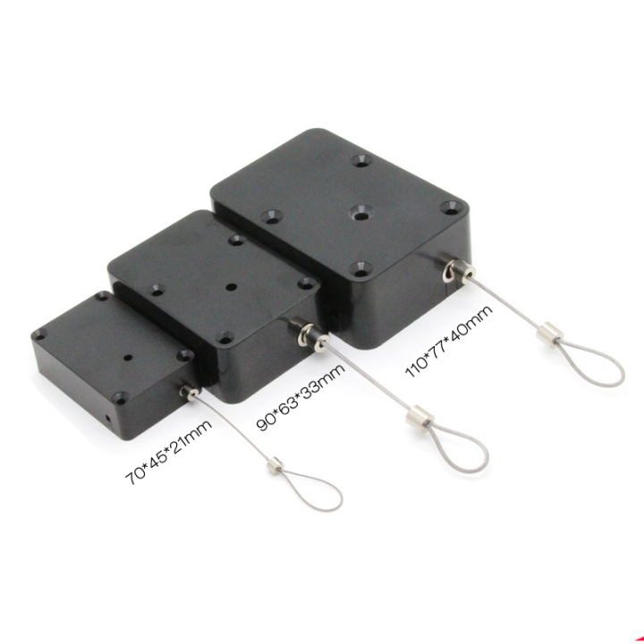 Wholesale retractable Anti-theft Pull Box From China Retail Security Tether Manufacturer Cuboid Black Wholesale retractable Anti-theft Pull Box From China Retail Security Tether Manufacturer Cuboid Black anti-shoplifting pull box,security pull box,retractable cable tether,anti-lost pull box,ABS plastic anti-theft pull box with stainless steel cord