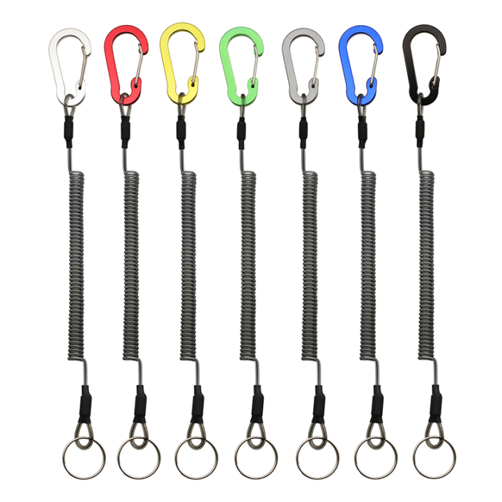 1.5m Long Promotional Fishing Pliers Safety Line Coiled Lanyard Transparent Black Light Weight Tool Holder Lanyard 1.5m Long Promotional Fishing Pliers Safety Line Coiled Lanyard Transparent Black Light Weight Tool Holder Lanyard Coil Lanyard for Outdoor Activities,Adjustable Coil Lanyard,Custom Coil Lanyard,Plastic Coil Lanyard,Wholesale Coil Lanyard