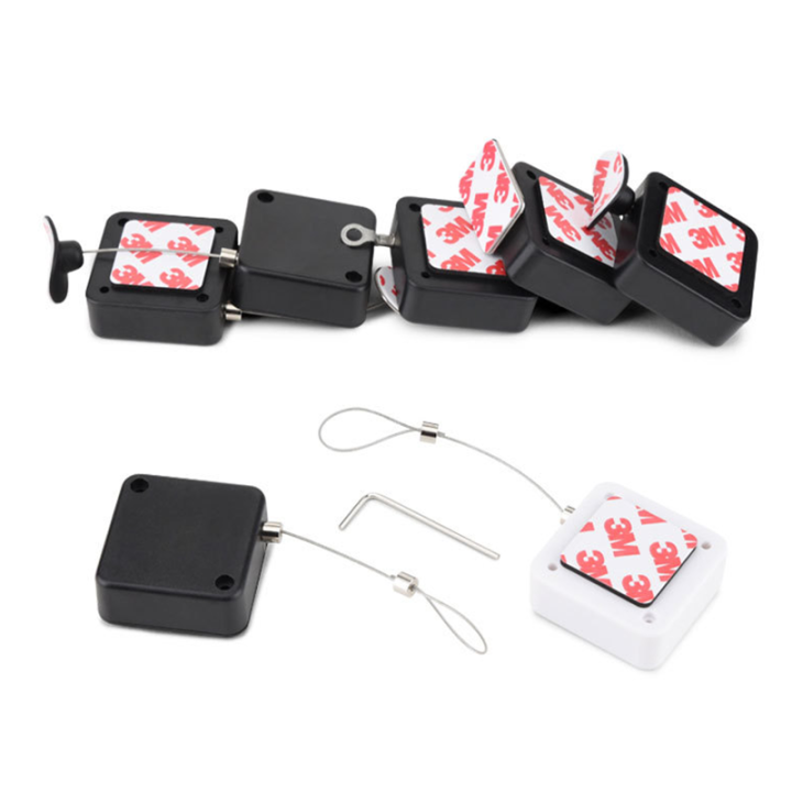 Extending Cable Inside Long Life Security Anti-theft Cable Box Tether For Ring Glasses Bracelet Display Extending Cable Inside Long Life Security Anti-theft Cable Box Tether For Ring Glasses Bracelet Display anti-theft retractor,security tether,anti-shoplifting pull box,anti-theft pull box,security pull box