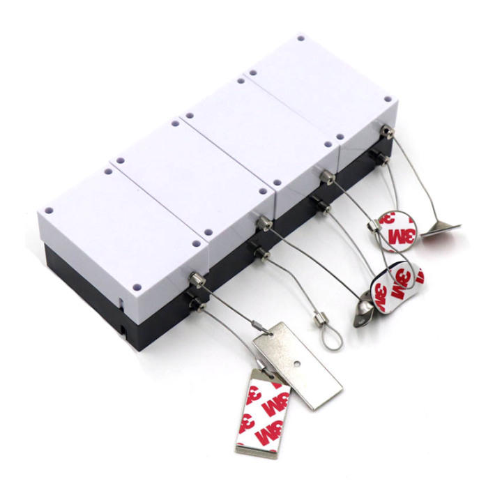 Security Merchandise Recoiler 4 Outlets Anti Theft Devices For Retail Stores Security Merchandise Recoiler 4 Outlets Anti Theft Devices For Retail Stores heavy duty anti-theft pull box for high-value items,retractable cable tether,merchandise security pull box,anti-theft cable reel,retail store anti-theft pull box