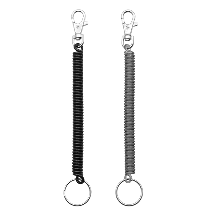 Multi-use Colorful High Quality Spring Coil Keychain Make Anti-theft Perfect Tool Tethering Easy