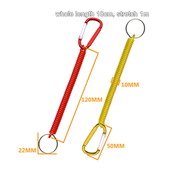 China Quick Release Extending Coil Lanyard With Carabiner And Split Ring End Protect Fishing Plier Safety China Quick Release Extending Coil Lanyard With Carabiner And Split Ring End Protect Fishing Plier Safety fishing spring coiled lanyard,tool holder lanyard,spiral coil lanyards,elastic lanyard,tool lanyards