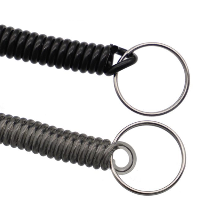 Multi-use Colorful High Quality Spring Coil Keychain Make Anti-theft Perfect Tool Tethering Easy