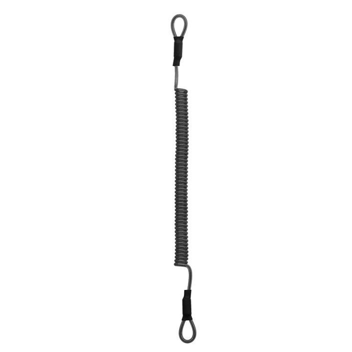Snap To Snap Design Universal Steel Tool Cable Coiled Elastic Lanyard With DIY Accessories Snap To Snap Design Universal Steel Tool Cable Coiled Elastic Lanyard With DIY Accessories wire coil lanyard,coil leash,spring coil cable,safety tether lanyard,coil tether
