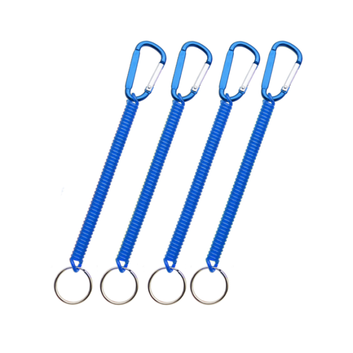 China Quick Release Extending Coil Lanyard With Carabiner And Split Ring End Protect Fishing Plier Safety China Quick Release Extending Coil Lanyard With Carabiner And Split Ring End Protect Fishing Plier Safety fishing spring coiled lanyard,tool holder lanyard,spiral coil lanyards,elastic lanyard,tool lanyards