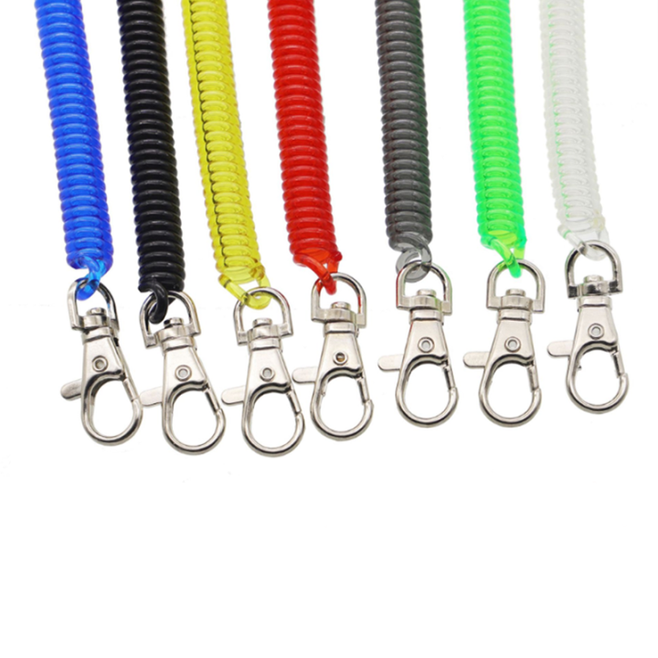 Multi-use Colorful High Quality Spring Coil Keychain Make Anti-theft Perfect Tool Tethering Easy