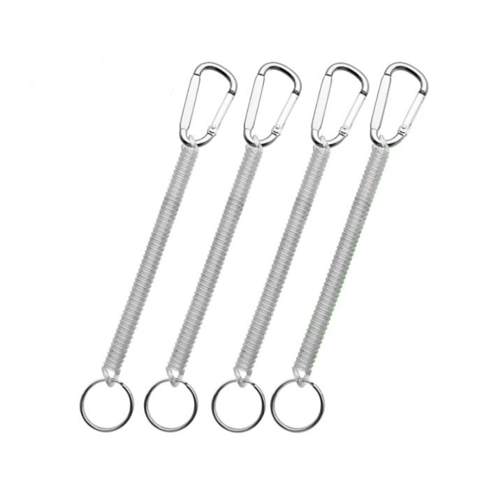 China Quick Release Extending Coil Lanyard With Carabiner And Split Ring End Protect Fishing Plier Safety China Quick Release Extending Coil Lanyard With Carabiner And Split Ring End Protect Fishing Plier Safety fishing spring coiled lanyard,tool holder lanyard,spiral coil lanyards,elastic lanyard,tool lanyards