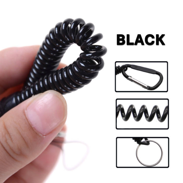 Multi-use Colorful High Quality Spring Coil Keychain Make Anti-theft Perfect Tool Tethering Easy
