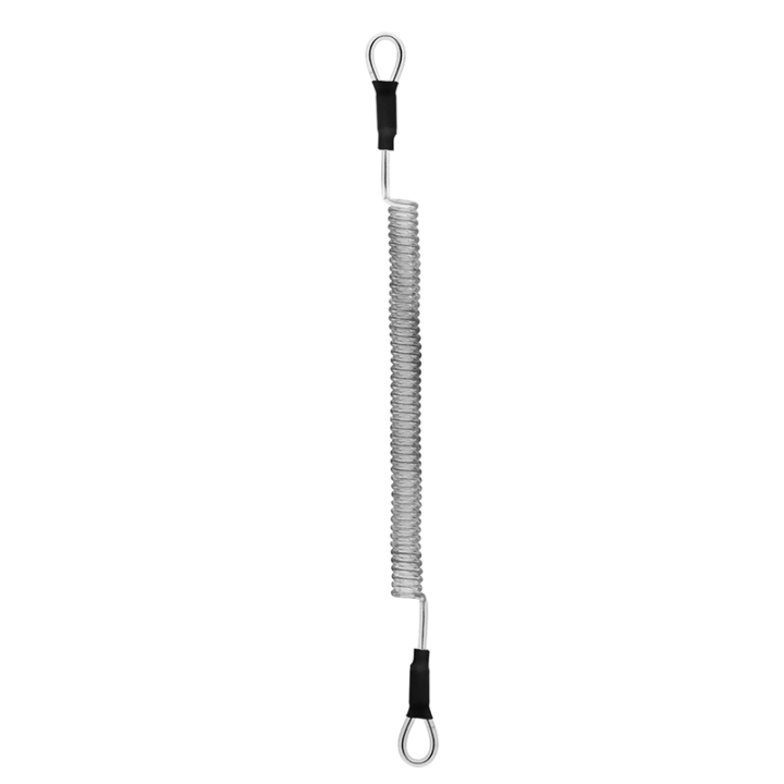 Snap To Snap Design Universal Steel Tool Cable Coiled Elastic Lanyard With DIY Accessories Snap To Snap Design Universal Steel Tool Cable Coiled Elastic Lanyard With DIY Accessories wire coil lanyard,coil leash,spring coil cable,safety tether lanyard,coil tether